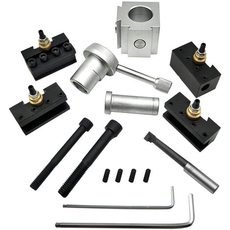 TANCYCO Mini Outil De Changement Rapide Tour Porte-outil Support De Coupeur De Poteau Kit De Vis Ensemble Barre D'alésage Tournant Clé De Support De Face 3 TANCYCO Mini Outil De Changement Rapide Tour Porte-outil Support De Coupeur De Poteau Kit De Vis Ensemble Barre D'alésage Tournant Clé De Support De Face – Image 3