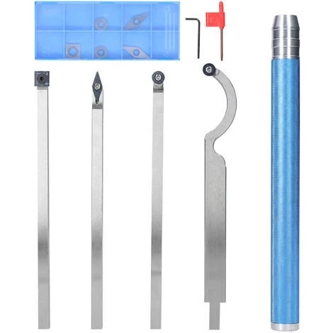 LIFCAUSAL 12 Pièces/ensemble Haute Dureté Tour à Métaux Kit D'outils De Tournage Ensemble De Support De Barre D'alésage Pour Le Traitement Des Pièces En Acier Outil De Travail Du Bois à Main 1 LIFCAUSAL 12 Pièces/ensemble Haute Dureté Tour à Métaux Kit D'outils De Tournage Ensemble De Support De Barre D'alésage Pour Le Traitement Des Pièces En Acier Outil De Travail Du Bois à Main