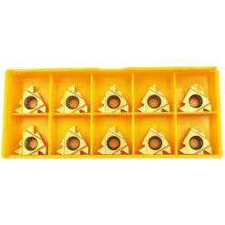 Coffret De 10pcs 3/8" 16ER AG60 Lame Inserts Rotatifs CNC Cutters En Carbure Outil Tournage De Metal Filtage Pour Tours, Fraiseuses,Adélala