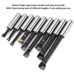 OCXIN Jeu De Barres D'alésage 12mm CNC Barre D'alésage Fraisage Jeu De Barres D'alésage Pour Tour CNC -Tours et accessoires Soldes 66860090 4