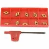 Cisea Lame D'insertion En Carbure - 10pcs Dcmt070204 Us735 Dcmt21.51 Outil De Tournage De Tour De Lame D'insertion En Carbure Revêtu De CNC Avec Clé