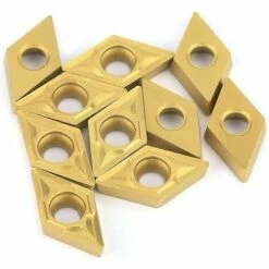 Cisea Lame D'insertion En Carbure - 10pcs Dcmt070204 Us735 Dcmt21.51 Outil De Tournage De Tour De Lame D'insertion En Carbure Revêtu De CNC Avec Clé -Tours et accessoires Soldes 66862653 4