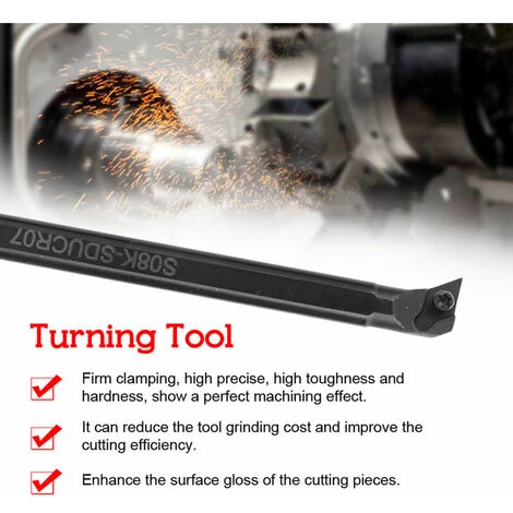 KAEJYIUT 5Pcs De Turning Porte-Outil De Forage Bar + 3Pcs Ccmt060204 + 2Pcs Dcmt070204 Carbure Insert Set 5 KAEJYIUT 5Pcs De Turning Porte-Outil De Forage Bar + 3Pcs Ccmt060204 + 2Pcs Dcmt070204 Carbure Insert Set – Image 5