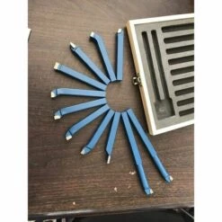 QERSTA 11 Pièces Outils De Tour De Tour À Pointe De Carbure, Ensemble D'Embouts D'Outils De Coupe En Métal -Tours et accessoires Soldes 67873556 4