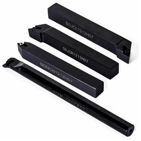 4 Ensembles D'outils De Tournage CNC + 10 Inserts En Carbure HANBING 5 4 Ensembles D'outils De Tournage CNC + 10 Inserts En Carbure HANBING – Image 5