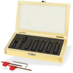 DEMA Outils Au Carbure Pour Tour à Métaux 7 Pièces 8 X 10 Mm