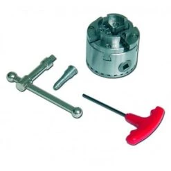 Mandrin 4 Mors D. 70 Mm + Bague 1" X 8 TPI à M33 X 3,5 Mm - DW-MAN-MINI - Holzprofi