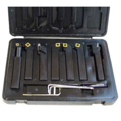 METALPROFI Coffret 7 Outils De Tournage Métal 16 X 16 Mm à Plaquettes - HS-DM16 - Métalprofi