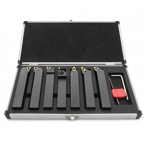 METALPROFI Coffret 7 Outils De Tournage Métal 20 X 20 Mm à Plaquettes - HS-DM20 - Métalprofi 1 METALPROFI Coffret 7 Outils De Tournage Métal 20 X 20 Mm à Plaquettes - HS-DM20 - Métalprofi